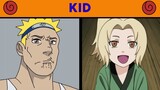 Naruto Anime Girls Kids VS Adults (the rock reaction meme)