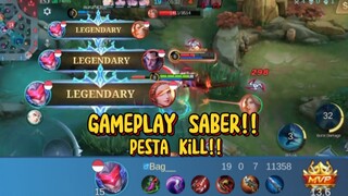 Gameplay Saber!! pake saber auto pesta kill!! 🔥