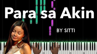 Para sa Akin by Sitti piano cover + sheet music & lyrics