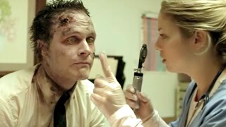 A positive zombie movie, where a zombie guy turns into a superhero and fights against violence and p