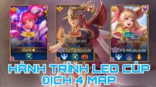 HÀNH TRÌNH LEO CUP | ĐỊCH 4 MAP | Kết Hợp Cùng Top1Aya Miusiucute& TopBXHLiliana Bank | Top 1 Ilumia