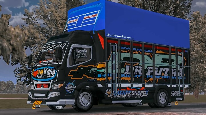 SHARE!!! LIVERY MBOIS SIMPLE CONCEPT MOD CANTER ON-FIRE BY @Muhklaspo UPDATE||MOD BUSSID 🐦🤙