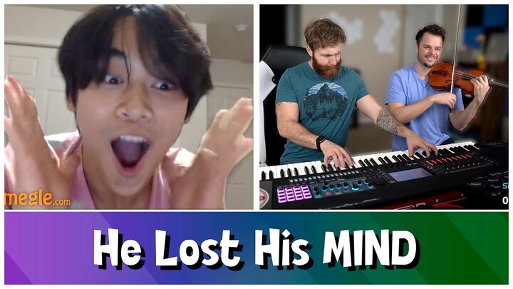 Piano & Violin Duo Play ANIME Music on Omegle