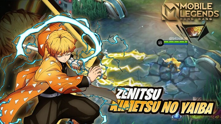 Skin Terbaru - ZENITSU ⚡ [DEMON SLAYER X MLBB]