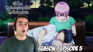 BEST GIRL 100% | QUINTESSENTIAL QUINTUPLETS S1 Episode 5 | Anime Reaction & Review