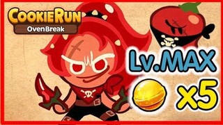 Cookierun OvenBreak - รีวิวคุกกี้ & เพทใหม่ คุกกี้รสซอสพริก & วายร้ายพริกแดง ร้อนแรงสุดๆ !!