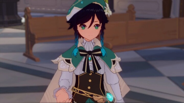 "Di depanmu, itu adalah dewa angin Barbatos sendiri—"