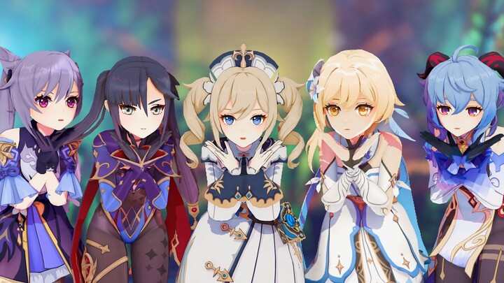 [MMD/ Genshin Impact] The master dances with his four wives