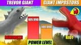 Trevor Giants and Giant Impostors Power Comparison | SPORE