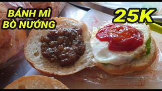 Bánh mì bò nướng làm rất công phu ăn cực ngon ở Sài Gòn