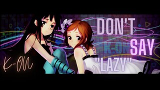 K-ON! ED 【Don't say "lazy"】/櫻高輕音部【AMV】【中日字幕】