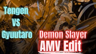 Tengen uzui & dan Kamado Tanjiro VS Gyuutaro Uppermoon 6 | AMV | Kimetsu no yaiba