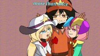three way kiss || supersus animation || agent wanting to do his tasks but those short fella bother