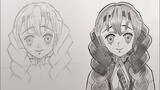 How to Draw Mitsuri Kanroji - [Kimetsu no Yaiba]