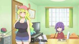 Quetzalcoatl butt dance Miss Kobayashi's Dragon maid Season 2 Episode 1 / phone call scene