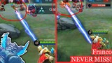 Franco never miss! with EDIT! hahaha | 300iq Franco Mobile Legends Funny Gameplay