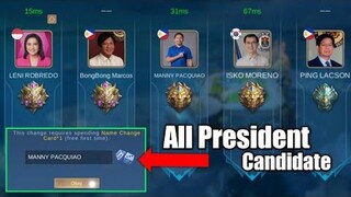 MLBB MANNY PACQUIAO Prank (Presidential Candidate) Top Global Paquito