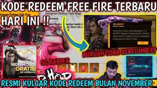 BONGKAR‼ 5 KODE REDEEM FREE FIRE TERBARU HARI INI BULAN NOVEMBER 2021