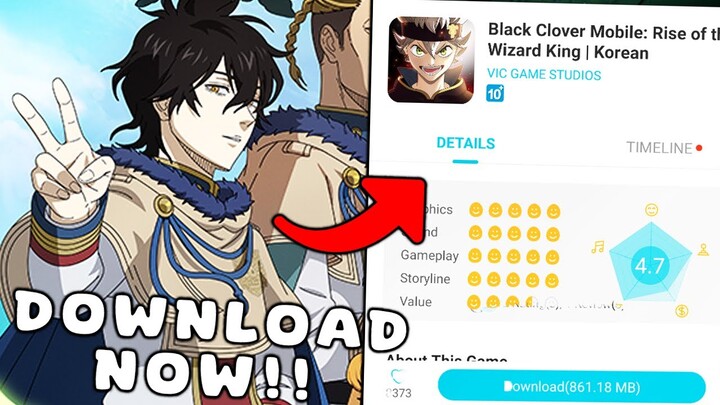 BLACK CLOVER MOBILE DOWNLOAD IS HERE!! CURRENT DATE FOR LAUNCH & HOW TO PLAY ON PC!!