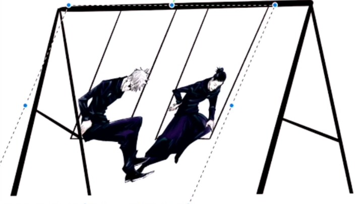 [ Jujutsu Kaisen ] Gojo Satoru and Xia Youjie swinging together