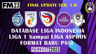 Update Database Liga Indonesia Dengan Format PSSI | Indonesian Football Pyramid|FM Indonesia | FM23