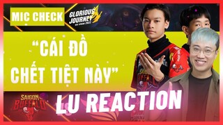 LU REACTION | "Cái đồ chết tiệt này" - SGB vs SE Mic check VCS #CastrolPOWER1 [Hoàng Luân]