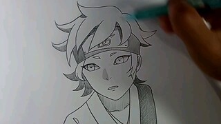 Menggambar Karakter Mitsuki