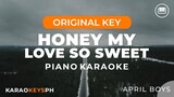 Honey My Love So Sweet - April Boys (Piano Karaoke)