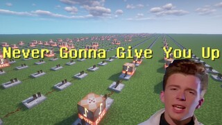 [Game] 'Never Gonna Give You Up' x Minecraft