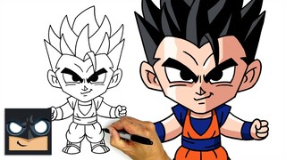 How To Draw Mystic Gohan | Dragon Ball Z