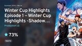 🇯🇵 / KUROKO NO BASKET MOVIE 1 : Winter Cup Soushuuhen - Kage To Hikari