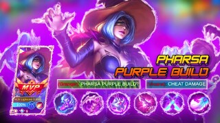 PHARSA PURPLE BUILD & SKIN 👾 They Laugh They Die 1 Hit Damage - TOP GLOBAL PHARSA GAMEPLAY | LiCRAE