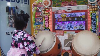 Taiko Drum Monster. Playing the drum against Senbonzakura at 4 times speed .