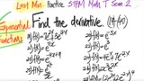 STPM Math T Sem.2 Exponential fun: Find the derivative (19)-(40)