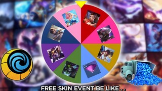 Moonton free skin event be like..