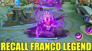 RECALL FRANCO LEGEND SKIN "KING OF HELL" | MOBILE LEGENDS