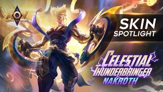 Narkoth Celestial Thunderbringer Skin Spotlight - Garena AOV (Arena of Valor)