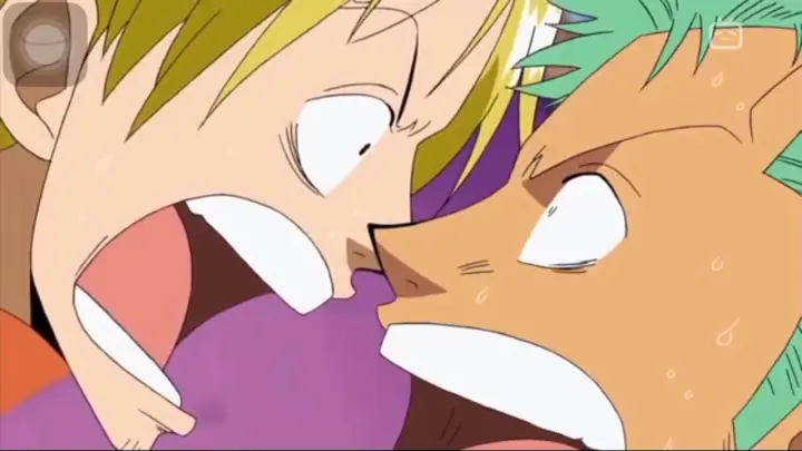 Sanji and zoro almost kissed😶🤣🤣