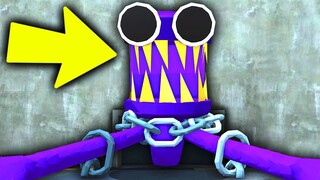 MONSTRO ROXO SAIU DO DUTO E FEZ DESAFIOS DA ROLETA NO RAINBOW FRIENDS CHAPTER 2 NOVO MODO