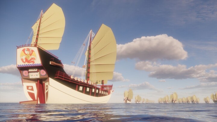 [Anime] [MMD 3D] Zhenghe's Fleet to the West