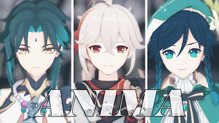 [Genshin Impact MMD] The wind-based youth group who can sing and dance - anima る [魈/Manye/Wendy]
