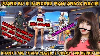 PART 10 , PRANK SUARA CEWEK IMUT KE NAZIM MALAH TERBONGKAR SAMA MANTANNYA | FF FREE FIRE