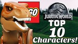 Top 10 LEGO Jurrasic World Characters!