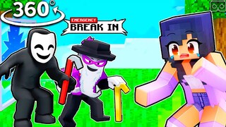 Aphmau and friends surviving BREAK IN in Minecraft 360°