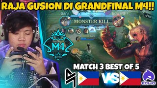 MUNCULNYA RAJA GUSION DI GRANDFINAL M4!!! GILA JAGO BANGET MEKANIK GUSIONNYA! MATCH 3 BO 7