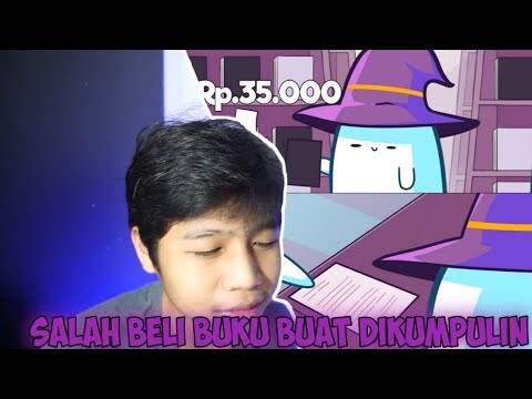 SALAH PILIH BUKU !! REACTION TOPI SIHIR ANIMATION BACA BUKU !!