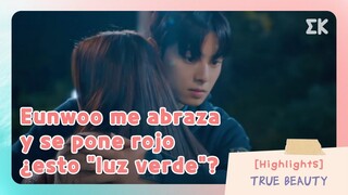 [#TrueBeauty] Cha Eunwoo me abraza y se pone rojo ¿esto "luz verde"? | #EntretenimientoKoreano