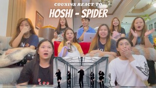 COUSINS REACT TO HOSHI ‘Spider’ Official MV