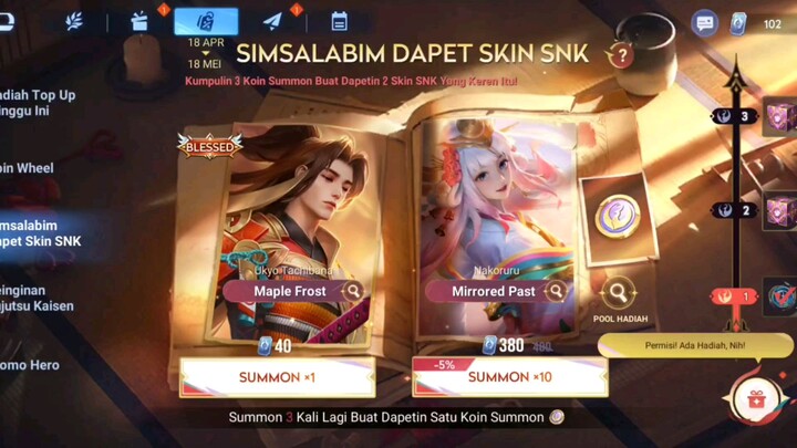pakai skin baru hero ukyo auto menggila ~GamePlay & Review skin Ukyo Blessed