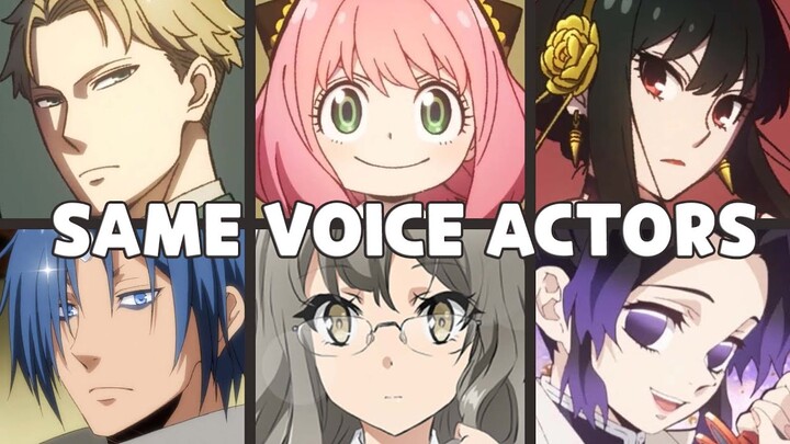 SPY×FAMILY All Characters Japanese Dub Voice Actors Seiyuu Same Anime Characters